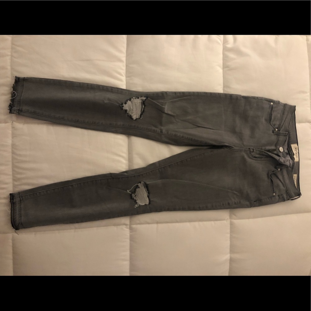 Gray pacsun ripped skinny jeans